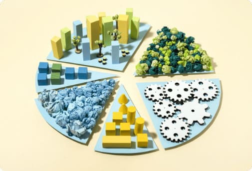 top-view-paper-chart-with-various-elements